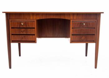 Tekowe biurko, duński design , lata 60. PO RENOWACJI.