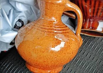 Ceramiczny wazon Vintage w stylu fat lava