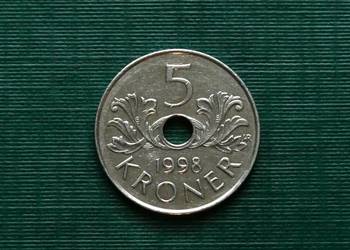 NORWEGIA - 5 koron, 1998r