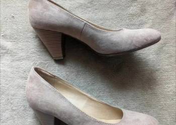 Beżowe czółenka na obcasie Graceland