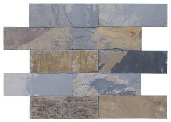 Panele ścienne 10x30 łupek kamień elewacje california gold