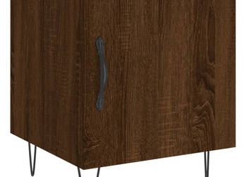 Szafka nocna brązowy dąb 40x40x50 cm materiał drewnopochodny WM-827562