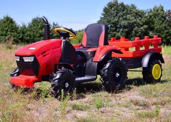 MEGA TRAKTOR Z PRZYCZEPĄ, KOŁA POMPOWANE, T990