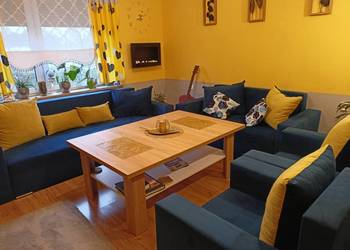 Stolik/ława dąb sonoma +biały