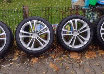 4 koła audi 5x112 57.1,opony zimowe 245.40.18 goodride,okazja