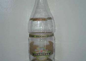 Szklana butelka : ZUBROVKA (żubrówka) - Pojemność 5L