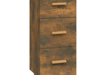 Szafka przydymiony dąb 345x34x90 cm materiał drewnopochodny WM-817408