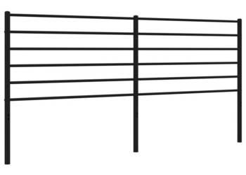 Metalowe wezgłowie czarne 180 cm WM-352355