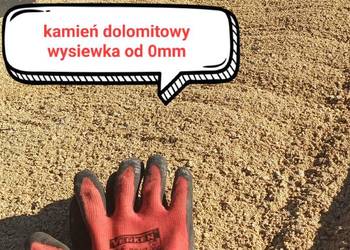 Wysiewka podsypka  Dolomitowa 0-8 mm pod kostkę