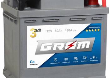 Akumulator 50Ah 480A GROM Premium