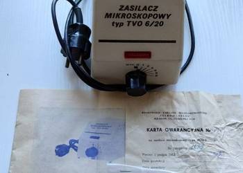 Zasilacz mikroskopu typ TVO 6/20. NOWY !!!