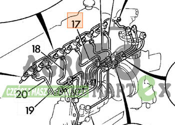 02/802023, 1154158490 PRZEWÓD PALIWOWY NO3 ISUZU JCB