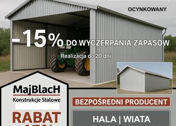 OCYNKOWANA  - Wiata /Hala / Garaż Blaszany | PRODUCENT  – Maj-Blach