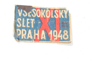 Stara etykieta zapałczana Czechosłowacja unikat kolekcjonerski 1948 Praha 1