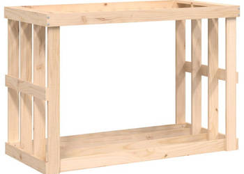 Zewnętrzny stojak na drewno 108x52x74 cm lita sosna WM-822631