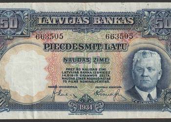 ŁOTWA 50 latu 1934 - Karlis Ulmanis - 663