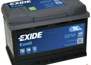 Akumulator 74Ah 680A Exide Excell PRAWY PLUS