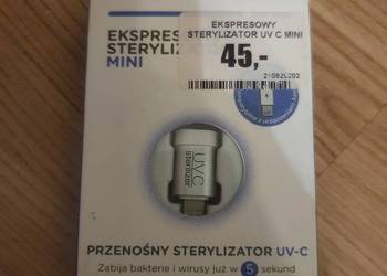 Przenośna mini lampa dezynfekująca UV USB C