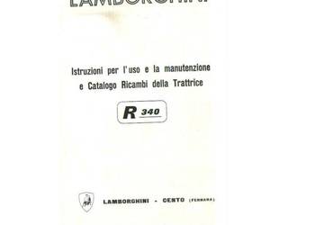Lamborghini r340 instrukcja obsługi wysyłka !