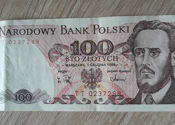 100 złotych  1.XII.1988 seria TT