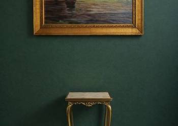 UNIKAT! Stary Obraz Olejny na DESCE BRESLAU Wrocław 1910 Marina Jachty