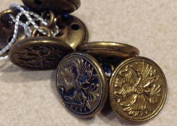 Stare Guziki Wojskowe - 7 szt