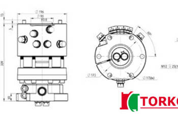Rotator hydrauliczny 6-kanałowy sztywnego mocowania R7CFF-6