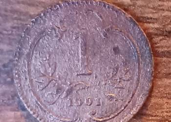 Moneta 1 Heller Halerz Austrowęgierska 1901