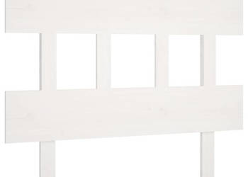 Wezgłowie łóżka białe 1035x3x81 cm lite drewno sosnowe WM-819106