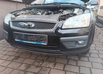 Ford Focus MK2 - zderzak przód przedni czarny F3 kratka halogen