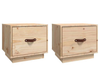Szafki nocne 2 szt. 40x34x35 cm lite drewno sosnowe WM-818286