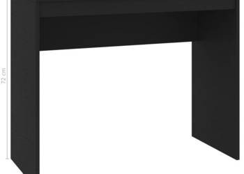 Biurko czarne 90x40x72 cm materiał drewnopochodny WM-800379