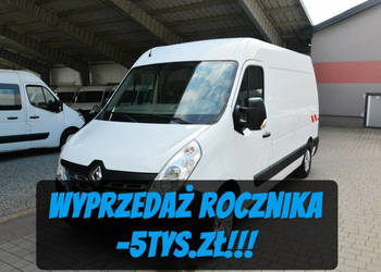 Renault Master średniak L2H2 3 osobowy blaszak pełna opcja regały serwis