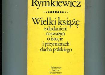 Wielki książę z dodaniem rozważań ...- Jarosław Marek Rymkiewicz