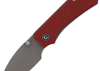 Nóż składany CIVIVI Baby Banter Burgundy G10, Gray Stonewashed by Ben Pete…