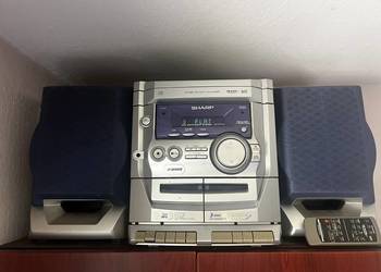 Miniwieża SHARP CD-XP110 + Oryginalne Kolumny i Pilot | 3xCD / Taśma