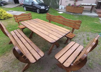 Meble ogrodowe, zestaw wypoczynkowy, komlet, solidny 5cm gru