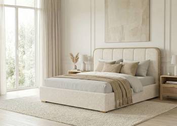 Łóżko tapicerowane CALMO 180x200 stelaż pojemnik