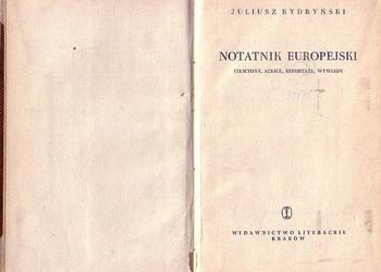 (0366) NOTATNIK EUROPEJSKI (FELIETONY, SZKICE, REPORTAŻE, WY