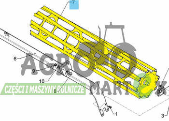 4230958, 423 0958 WAŁ RUROWY D400x2204 LEMKEN