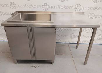 STÓŁ Z WANNĄ NEUTRALNĄ DRZWI SKRZYDŁOWE Z MIEJSCEM POD URZĄDZENIE 150x70x85