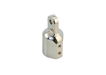 Końcówka Do Rury 22Mm - Śruba 2 Długi Gwinty M6  Aisi316 Kod Ek90522