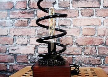 Lampa stojąca sprężyna łańcuch Loft Scrap Metal Art Industrial