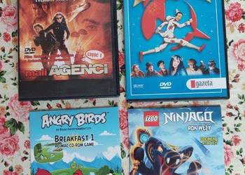 Bajki, gra, filmy dla dzieci na płycie DVD/CD - zestaw 4