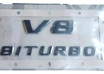 MERCEDES G-KLASA Emblemat blotnika V8 BITURBO ORYGINAL