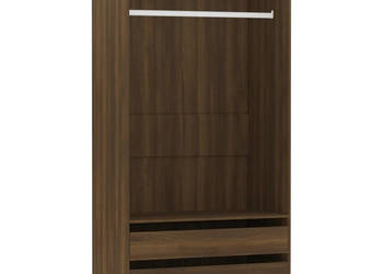 Szafa brązowy dąb 100x50x200 cm materiał drewnopochodny WM-815347