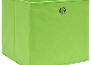 Pudełka z włókniny 10 szt. 28x28x28 cm zielone WM-325229