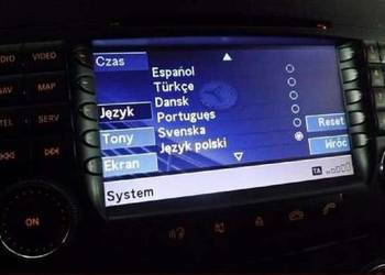 Mercedes E CLK SLS DVD NTG1 Polskie menu Mapy 2018/2019