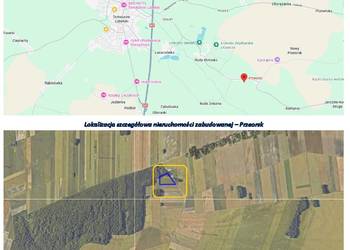 Syndyk sprzeda pole orne 1.64ha Przeorsk k. Tomaszowa Lub.