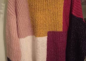 Sweter kolorowy wełniany Bonprix Rainbow
